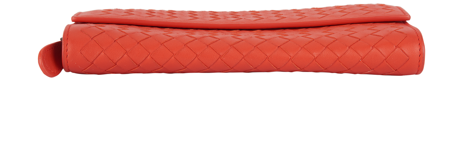 Bottega Veneta Intrecciato Continental Wallet, &pound;180, Accessories, Red, Leather, Top view